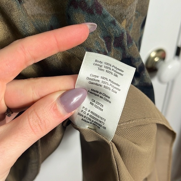 Aritzia Wilfred Myosotis Abstract Floral Minimalist Lagenlook Shift Dress - Picture 8 of 15